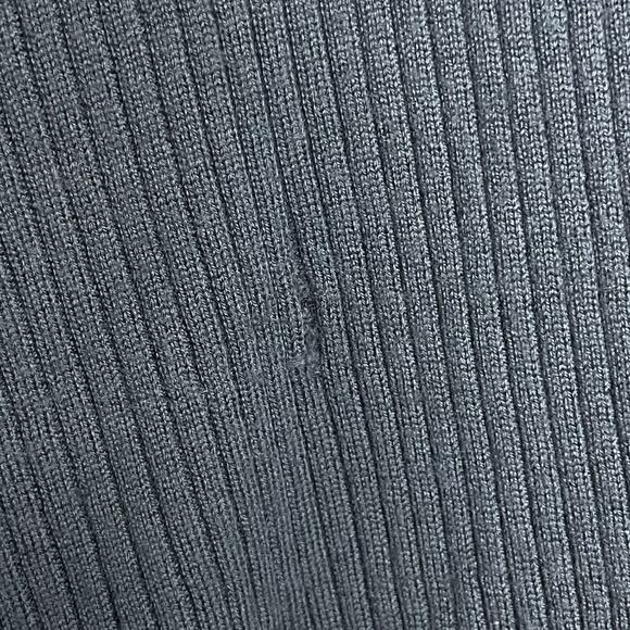 Lululemon Poncho Sweater One Size Blue Ribbed Merino Wool Knit Wrap Cape Boho - Picture 8 of 10